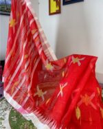 Ruby Red Monipuri Saree - Image 4